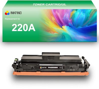 INKFIND 220A (W2200A) Zwart tonercartridge compatibel met HP 220A (W2200A) Zwart toner cartridge - 1-pack Zwart