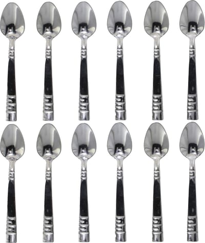 Gerimport Koffielepels/theelepels - 12x - RVS - 12 cm