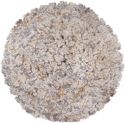 Clayre & Eef Wandlamp Ø 62x12 cm Grijs Metaal