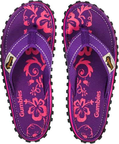 Gumbies - ISLANDER CANVAS - Teenslipper voor Dames - Paars HIBISCUS - Maat 41