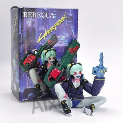 Aixlan David Martinez Rebecca PVC Actiefiguur Cyberpunk Edgerunners Anime Figuur Verzamelaar Model Kerstcadeau Speelgoed Pop