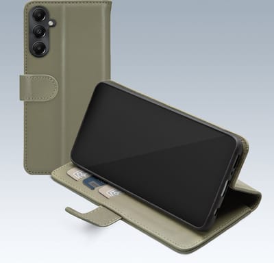 Mobilize Telefoonhoesje geschikt voor Samsung Galaxy A05s Hoesje | Mobilize Premium Gelly Wallet Bookcase Portemonnee | Pasjeshouder voor 3 Pasjes | Telefoonhoesje voor Pinpas / OV Kaart / Rijbewijs - Groen