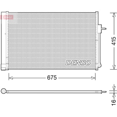 Condensator, airconditioning DENSO DCN15001