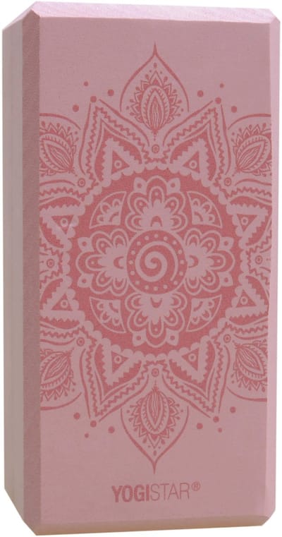 Yogablock yogiblock® basic - art collection - spiral mandala - velvet rose