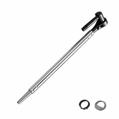 Ratel Lierstang - Spankatrol Gereedschap - Lading Zekeren - Antislip Handgreep - 465 cm - Zilver
