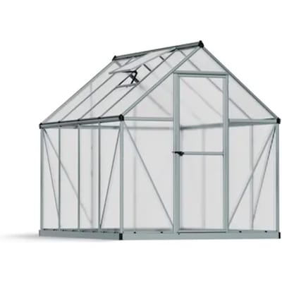 Canopia Tuinkas Mythos 6x8 - Polycarbonaat - Zilver - 185x247x208cm