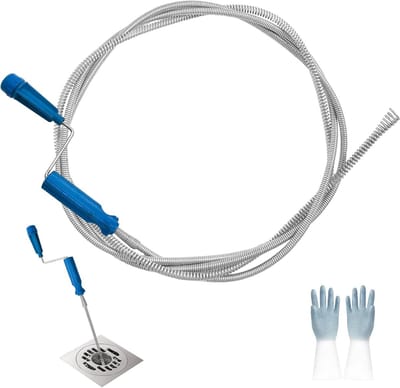 Flexibele Afvoerontstopper Spiraal voor Wasmachine, Badkamer en Keuken - 6mm x 3 Meter