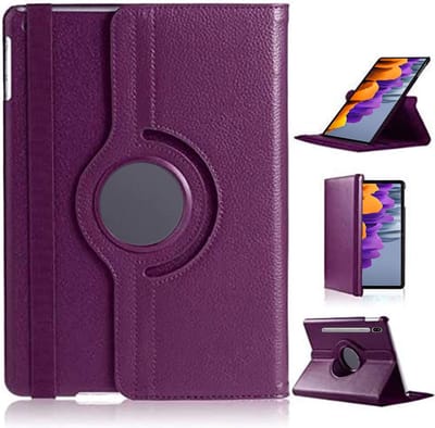 Draaibaar Hoesje 360 Rotating Multi stand Case - Geschikt voor: Samsung Galaxy Tab S8 Ultra - 12.4 inch - SM-X900, SM-X906 - Paars