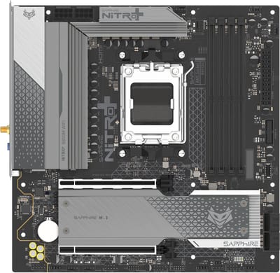 Sapphire NITRO+ B850M WIFI Moederbord - AMD B850 - AMD AM5 - DDR5 RAM - Micro-ATX