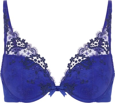 Simone Pérèle - Wish Push-Up Triangel BH Electric Blue - maat 70B - Blauw