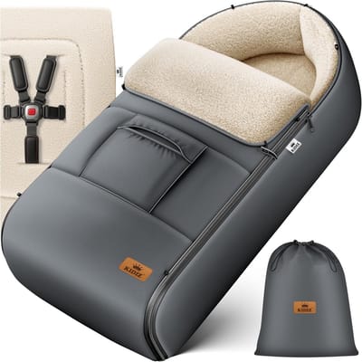 Universele Winter Voetenzak voor Kinderwagen en Autostoel - Warm en Waterafstotend