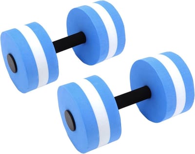 Aquatic Dumbbells for Water Gymnastics Set of 2 Blue