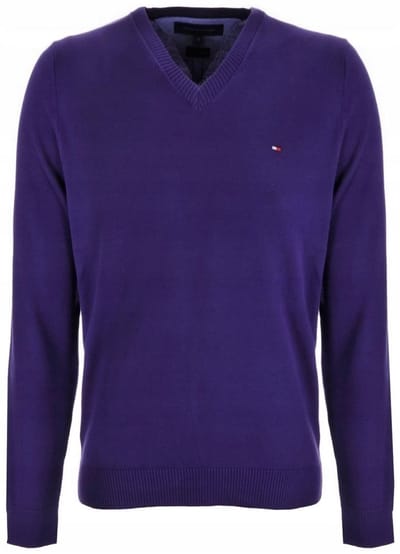 Tommy Hilfiger | Classic V hals trui | Sprankelend paars | L