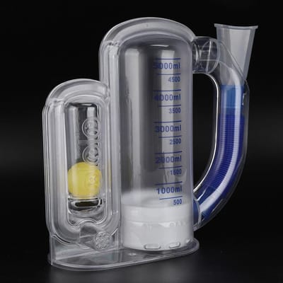 5000ml Diepe Ademhaling Volumetrische Longoefener Ademhalingsmeetsysteem Zuig- en Blaastype Single suction type