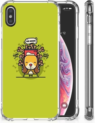 Apple iPhone X | Xs Stevig Bumper Hoesje Doggy Biscuit