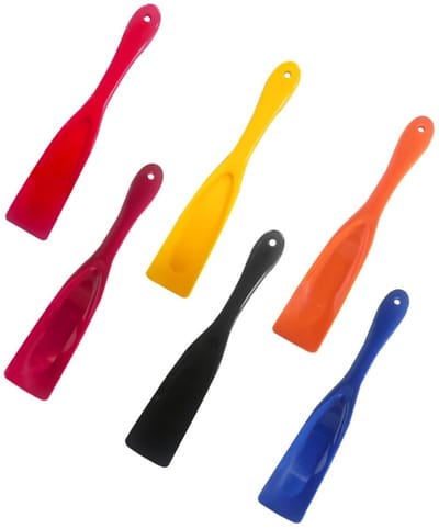 Dailygoody - Schoenlepels - Draagbare schoenlepels - Kunststof - Kleine schoenlepel - Geschikt voor verschillende schoenen - 6 stuks