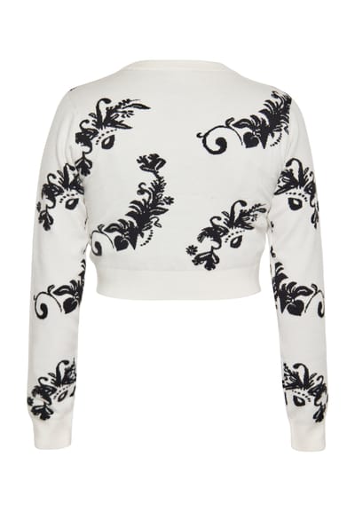 IZIA Jumper Dames wol wit zwart