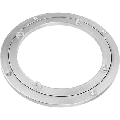 8 Inch Aluminiumlegering Roterende Displayvoet Draaitafel Ronde Displaystandaard white