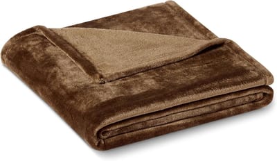 Famanu – Zachte fleece deken van 127 x 152 cm, knusse en luchtige plaid voor bank en bed, ideaal voor dagelijks gebruik