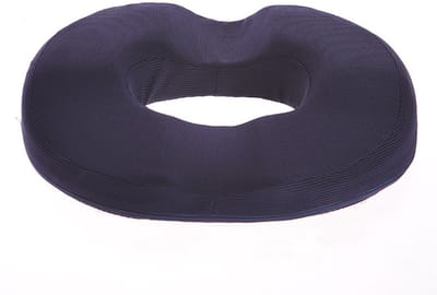 Zitkussen - Traagschuim - Orthopedisch kussen - Ringkussen - Donutkussen - Ergonomisch - Verlicht de druk op het stuitje - Antislip onderkant, 1 stuk