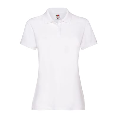 Fruit of the Loom Dames/Dames Premium 170 Poloshirt (Wit)
