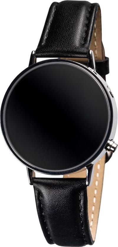 DianaTalks Horloge - Touch - Sprekende- Leren band - Zwart - Nederlands - 10 Talen
