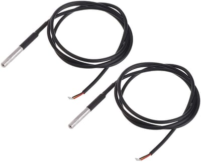 2 Stuks Waterdichte Digitale Temperatuursensor Sonde met Kabel