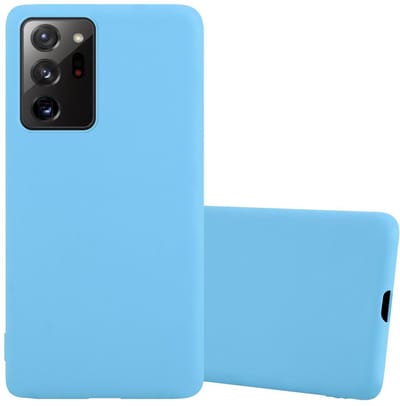 Cadorabo Hoesje geschikt voor Samsung Galaxy NOTE 20 PLUS in CANDY BLAUW - Beschermhoes gemaakt van flexibel TPU silicone Case Cover