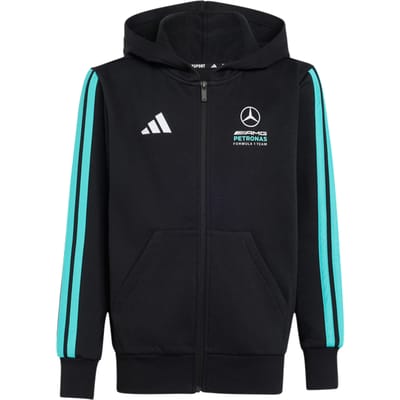 Adidas Performance Mercedes - Amg Petronas Formula 1 Team Dna Hoodie Met Lange Ritssluiting - Kinderen - Zwart