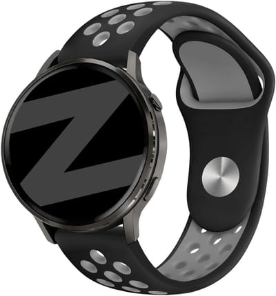Bandz Sport 'Deluxe' siliconen bandje geschikt voor Garmin Vivoactive 6 / 5 / 3 / Vivomove / 3 / HR / Style / Luxe / Sport / Trend / Forerunner 645 / 570 / 245 / 170 / 165 / 70 / 55 / Venu / SQ / SQ2 / 2 Plus / Approach S12 / S40 / S42 / S44 / S50