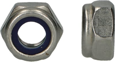 (12 STUKS) M8 BORGMOER RVS-A2 (AISI 304) DIN 985