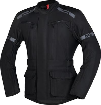 IXS Evans-ST 2.0 Waterdichte Touring Zwart Textiele Motorjas - Jas