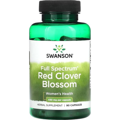Volledig Spectrum Rode Klaver Bloemen, 430Mg, 90 Capsules