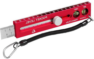 Bouwlinialen - Timmermansliniaal Meetlat - Gedetailleerd Aftekenen - Magnetische Horizontale Geleidingsmeter - 18.5 cm - Grijs