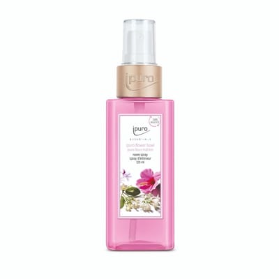 Ipuro Flower bowl Luchtverfrisserspray Roze Bergamot, Cederhout, Bloemen, Jasmijn, Lelie, Oranje - 120 ml