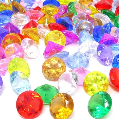 Speelgoed 20 STKS Acryl Kleurrijke Ronde Schat Edelstenen 30MM Duiken Halloween Feest Bedankjes Voor Goodie Bag Vullers Cadeaus Kinderen