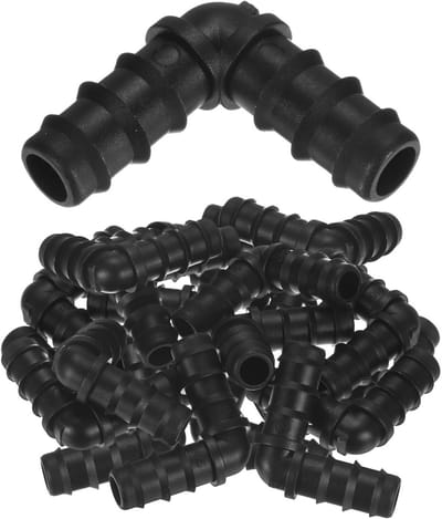 Drip Irrigation Barbed Wire 20 Stuks voor 3/8 Inch Slangverbinding, Plastic Koppelingen voor Tuin, Kassen en Aquariums, Drip Tube Accessoires