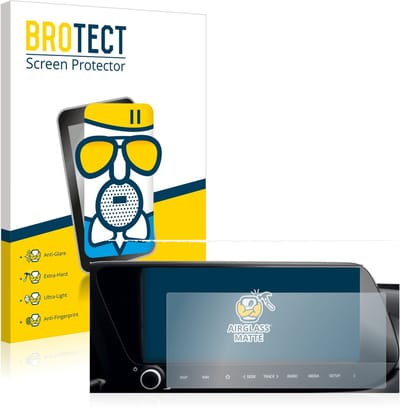 BROTECT - Screenprotector voor Hyundai i20 2022 Infotainment System 10" - Folie Beschermfolie Beschermglas matte