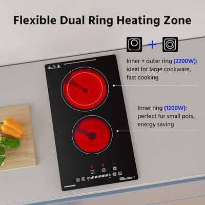 Keramische Inbouwkookplaat met Sensor Touch-bediening en Timer