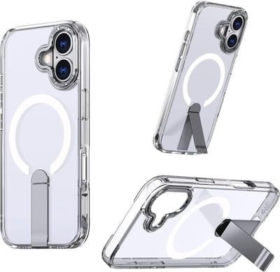 Magnetische Hoes voor Apple iPhone 17 met MagSafe, Kickstand en Volledige Schokbestendigheid - Transparante Bescherming voor Jouw Smartphone