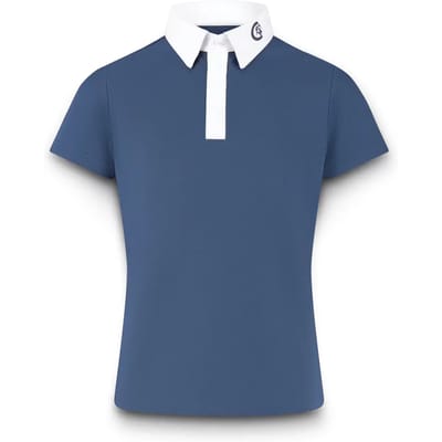 Kentucky Horsewear - Osaka kids boy show shirt short sleeve navy size 160