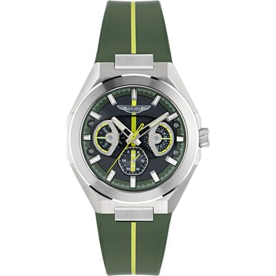 Aston Martin Thrill TKS W MTRI2S601 Horloge - Siliconen - Groen - Ø 42 mm