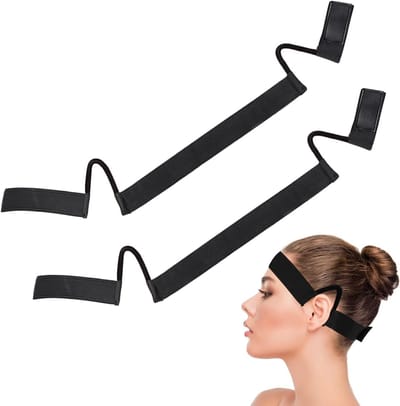 Pruikband Set - Haarband Pruik - Stevige Grip - Ooruitsparingen Comfort - 2 Stuks - Zwart