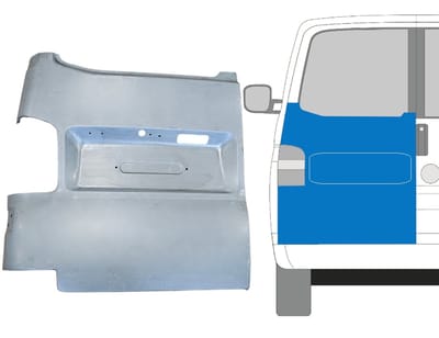 Reparatie plaatwerk achterste deuren voor Volkswagen Transporter T5 2003-2015