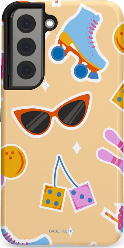 Casetastic Hoesje Geschikt voor Samsung S22 - Stijlvolle Beschermende Duo-layer Case - Milkshake vibes