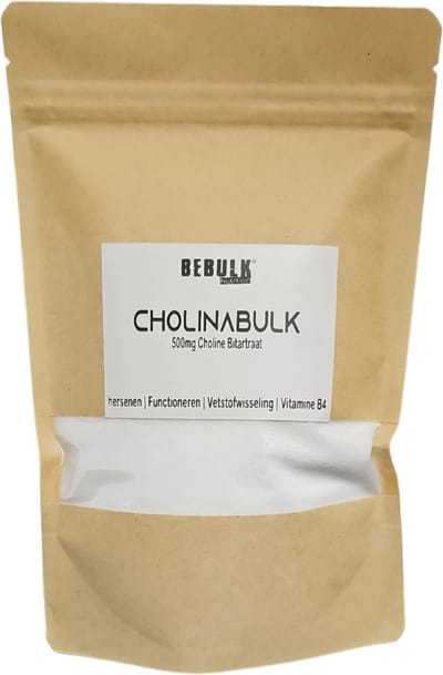 Mineralen - CholinaBulk - Choline Poeder - BeBulk Nutrition - 1000g Neutraal