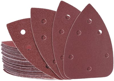 Detail Schuurpapier Set voor Muisschuurmachine, 140 x 100 mm, 6 Gaten, 40 Stuks, Ideaal voor Houtbewerking en Oppervlakteafwerking