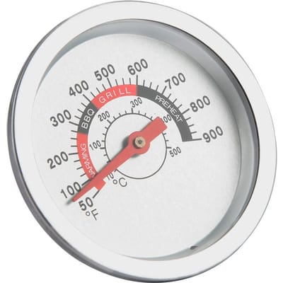 Roestvrijstalen Barbecue BBQ Smoker Grill Thermometer Temperatuurmeter 50 900 Fahrenheit gray