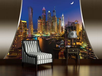 View Dubai City Skyline Photo Wallcovering