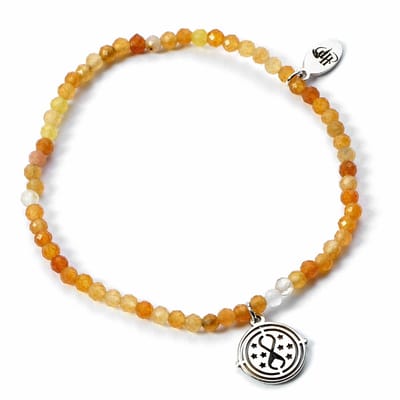 The Carat Shop Harry Potter Halfedelstenen Armband met Time Turner Zilveren Tijdverdrijver Bedel